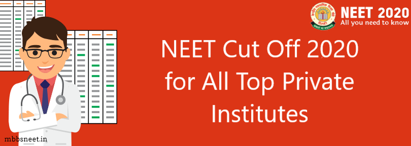NEET Cutoff for top private institution
