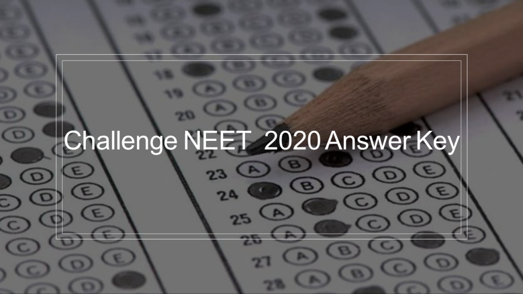 Challenge NEET 2020 Answer Key