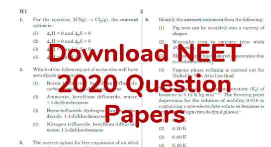 Download NEET 2020 Question Paper